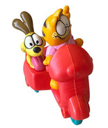 Vintage 1988 Garfield &amp; Odie on Motorcycle McDonald&#39;s Happy Meal Toy - £6.22 GBP