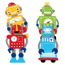 Big Dot of Happiness Gear Up Robots - Decorations DIY Birthday Party or ... - £19.43 GBP