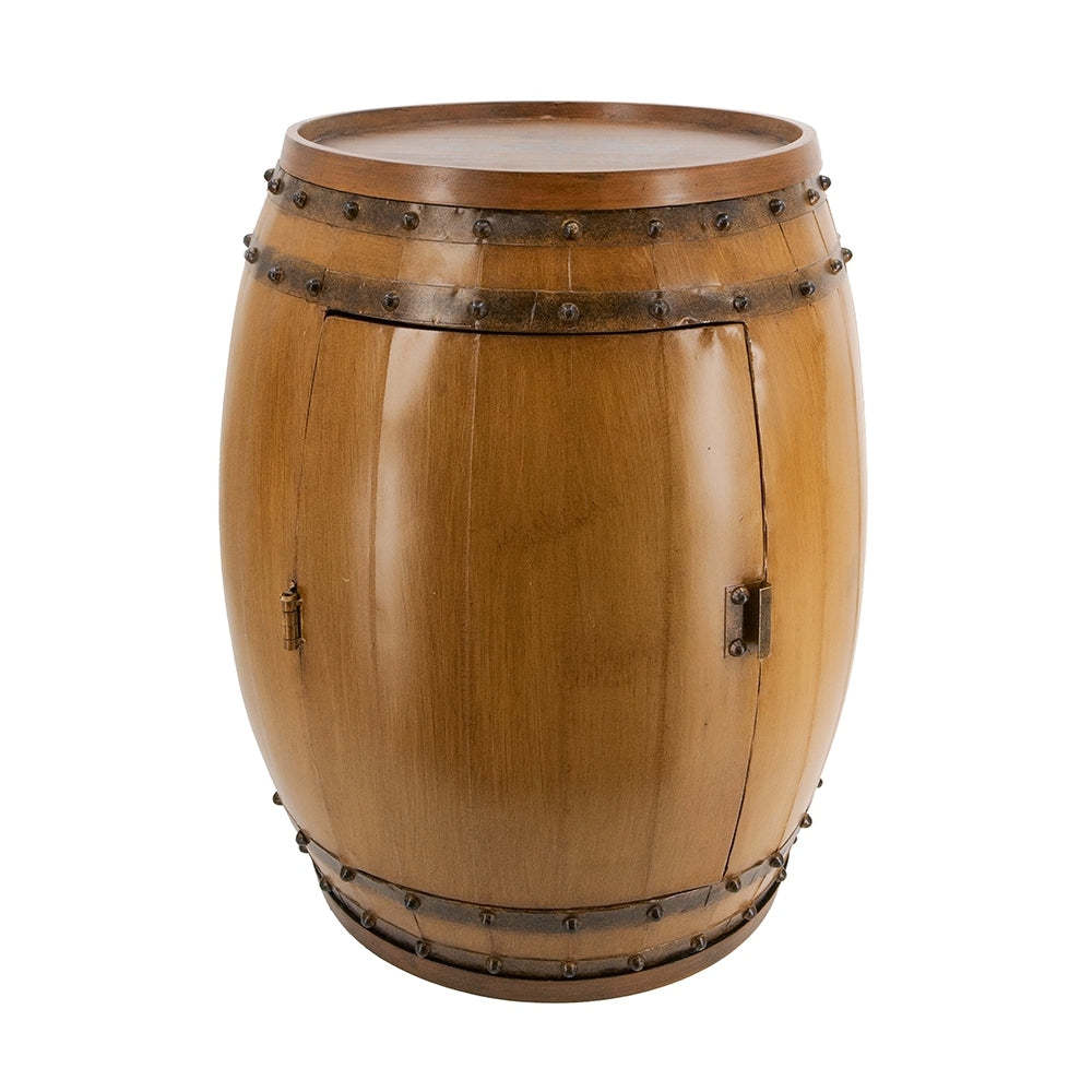 Drum Side Table 20.5"x20.5"x24" - Stylish Accent Furniture Item image 2