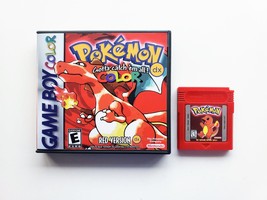 Pokemon Red Full Color Upgrade DX w/Case (Nintendo Game Boy GBC) Remastered Mod - £11.70 GBP+