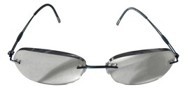 Rimless Titanium Eyeglasses Teal Blue Temples 5521 70 5040 17-140 - $68.39