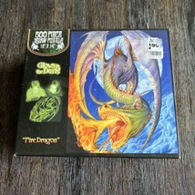 500 Piece Jigsaw Puzzle Fire Dragon Glows In The Dark Vintage 2003 By Meiklejohn - £7.58 GBP