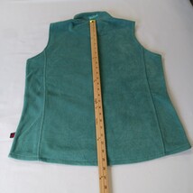 Vintage Woolrich Woolen Mills Women's L Green Full Zip Sleeveless Pockets Vest image 8