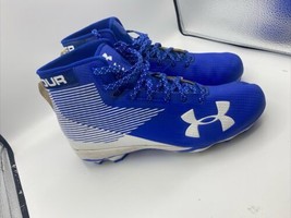 Under Armour Cleat Men’s Siize 11 Blue/white  4501421047 - £19.04 GBP