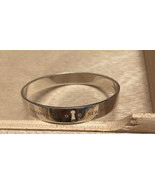 Tiffany &amp; Co. Silver Locks 2 Diamond Keyhole Bangle Bracelet - $585.00