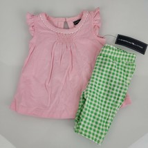 American Living Baby Girl 2 Piece Outfit Set Lot Shirt Pants Easter Spring 0-3 - £11.86 GBP