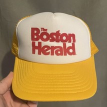 The Boston Herald Snapback Vintage Hat Cap News Trucker Mesh - £29.58 GBP