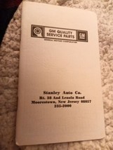 GM 1987 Calendar Stanley Auto Co Moorestown NJ - $11.30