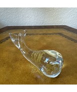 Fenton Clear Art Glass Whale Paperweight Figurine Figure Mammal Animal V... - $537.10 MXN