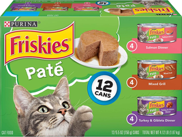 Purina  Wet Cat Food Pate Variety Pack Salmon Dinner, Turkey and Giblet - $39.59