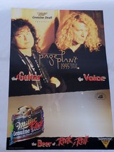 VINTAGE 1995 Miller Genuine Draft Beer Led Zeppelin 20x30 Poster Page + ... - £19.46 GBP