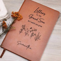Letters to my Grandson Personalized Leather Journal,  - £38.67 GBP