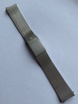 Rare mesh bulova accutron mens watch strap,17.3mm,curved lugs.clean,used. - £41.91 GBP
