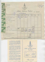 Hotel Astoria Plaza Guest Receipt Turismo Stamps &amp; Card Valencia Spain 1... - $17.82