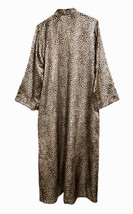 Leopard Gown and Robe Womens Sz M Natori Private Luxuries Grannycore Retro - £21.91 GBP