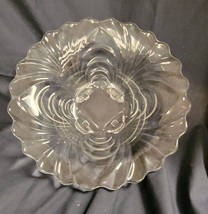 Cambridge Glass CAPRICE Clear Gardenia Bowl 10&quot; 4-toed Elegant Glassware - £20.13 GBP