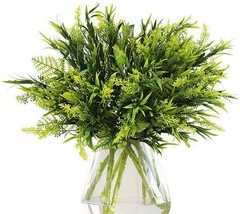 Artificial Greenery (Pack Of 6), Fake Foliage Plants Stems Faux Flowers For - £25.67 GBP