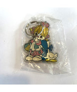 Vintage 1991 Precious Moments Key Chain Blonde Haired Girl with Goose-NIP - $935.24 MXN