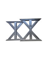 Farmhouse Industrial Finish Trestle Bench Legs - Steel - Set of 2 - $325.00