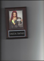 Sasha Banks Plaque Wrestling Diva With Belt Nxt Wwe - £3.14 GBP