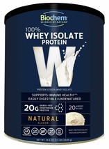 Biochem 100% Whey Isolate Protein - Natural Flavor - 24.6 Ounce - 20g Vegetar... - £54.53 GBP