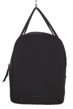 Vera Bradley Lunch Bunch Bag Black Quilted Microfiber Lunch Tote Machine Wash - £19.81 GBP