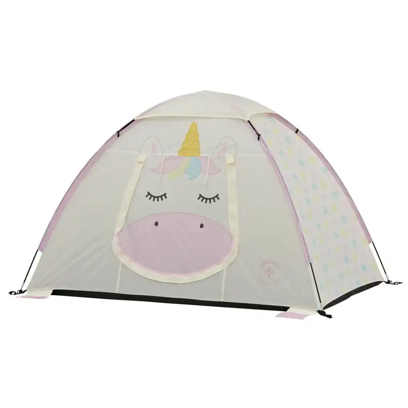 the  2-Person Kid&#39;s Camping Tent - Off-White/Pink - £41.68 GBP