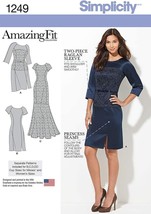 Simplicity Sewing Pattern 1249 Knit Tops Pants Slim or Flared Skirts Siz... - £7.16 GBP