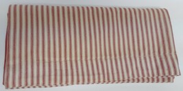 Pottery Barn EURO Pillow Sham Striped Heavyweight 100% Cotton Red Cream ... - £31.90 GBP