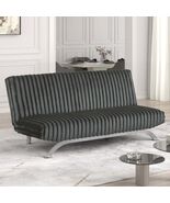 Contemporary Charcoal Convertible Futon Sofa Bed: Ultimate Comfort. - $775.99