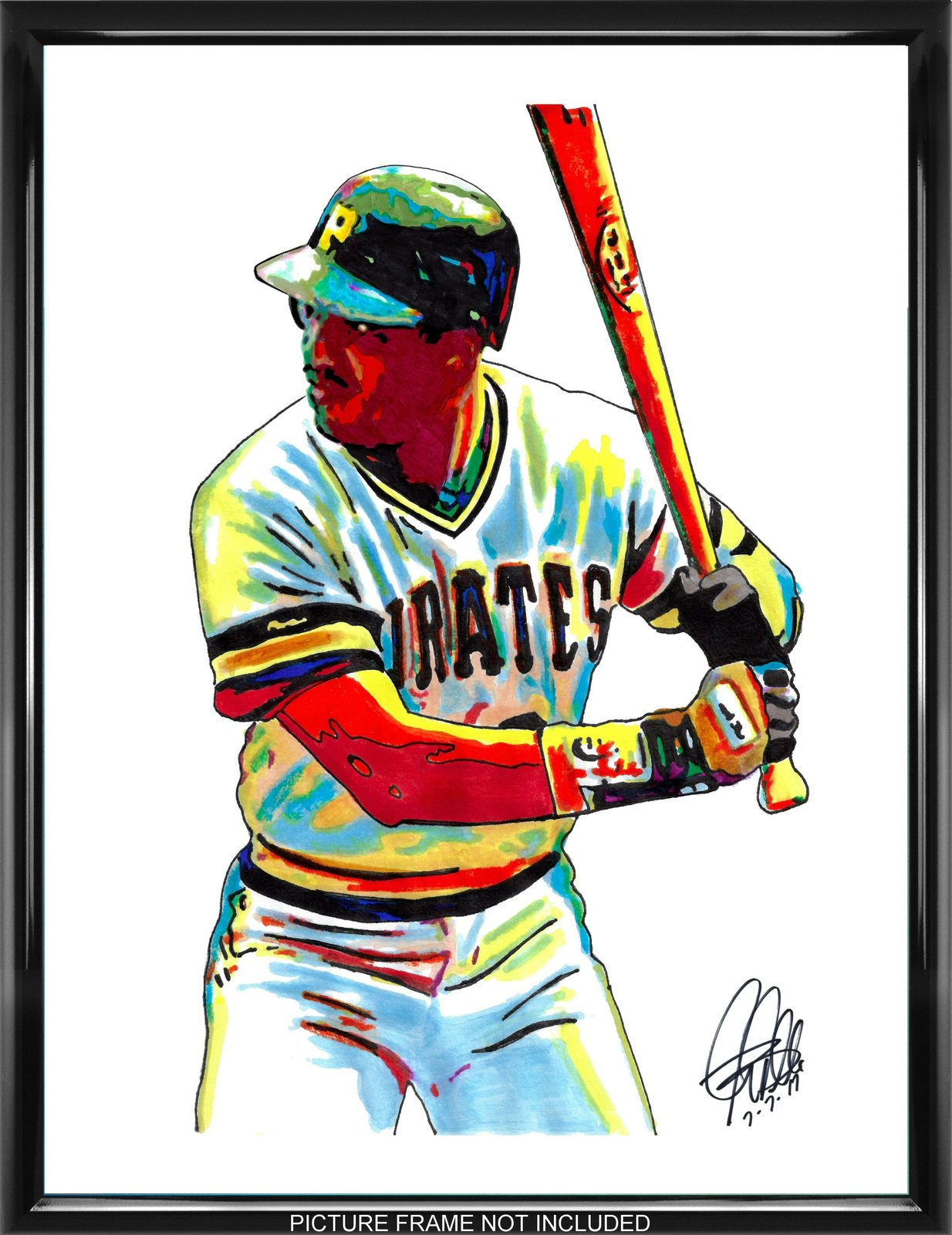 Primary image for Barry Bonds Pittsburgh Pirates Baseball Poster Print Wall Art 18x24