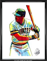 Barry Bonds Pittsburgh Pirates Baseball Poster Print Wall Art 18x24 - £21.23 GBP