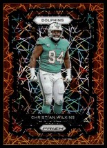 2023 Panini Prizm Orange Lazer Christian Wilkins Miami Dolphins #182 - £2.13 GBP