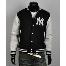 Men’s New York Yankee Varsity Baseball Bomber Jacket - $205.34 CAD