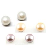 1 Pair Fresh Water Freshwater Pearl Magnetic Stud Earrings White,Off Whi... - $143.10 MXN+