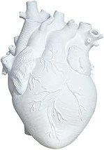 Defdong Decorative Flower Vase For Home Decor Resin Anatomical White, White - £31.71 GBP