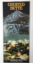 Crested Butte Mountain Resort Colorado Brochure 1978 - 1979 Vintage Ski ... - $22.00