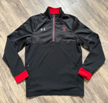 Texas Tech Under Armour 1/4 Zip Jacket Pullover Long Sleeve Size XS TTU Black - £28.95 GBP