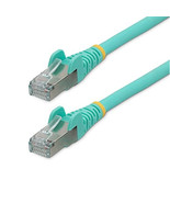 Startech NLAQ-6IN-CAT6A-PATCH 6IN CAT6A ETHERNET CABLE - AQUA - LOW SMOK... - $630.75 MXN