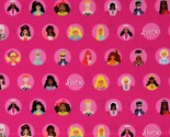 Cotton Barbie Dolls Toys Kids Children Hot Pink Fabric Print by Yard  D6... - $15.95