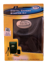 Camera Starter Kit - 3 Pieces - Case, Cleaning Kit, Mini Tripod Digital Concept - £6.23 GBP