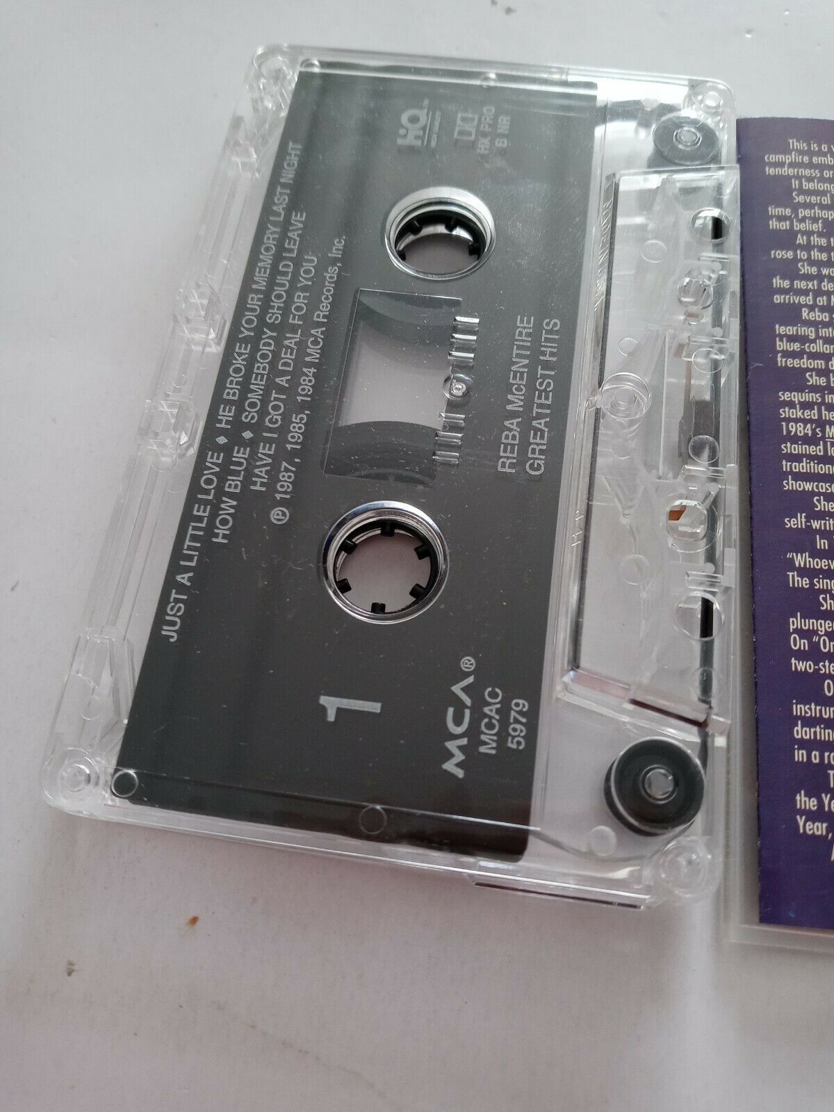 Reba McEntire's Greatest Hits (Cassette, 1992 MCA Records) RARE VERY GOOD Item image 5