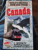 World&#39;s Greatest Train Ride Videos Canada VHS Travel Scenic Explore VCR Tape New - £4.25 GBP