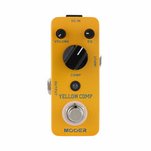 MOOER Yellow Comp Optical Compressor Guitar Effect Pedal Compact Pedal MCS2 New - £37.43 GBP