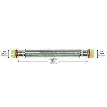 Everbilt 3/4FIP x 3/4FIP x18 Stainless Steel Water Heater Supply Line 8110000114 - £3.87 GBP