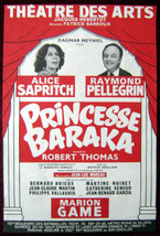 Original Poster France Sapritch Pellegrin Baraka Play - £28.35 GBP