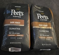 2 Bags Peet&#39;s Dark Sumatra Ground Coffee 10.5 oz each (MO6) - £14.09 GBP