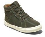 Cat &amp; Jack Niños Verde Oliva Ford Altas Zip-On Zapatillas Nwt - $12.94