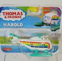 Harold Thomas Friends Push Along Rainbow Metal Die Cast Fisher Price Helicopter - $14.01