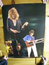 Led Zeppelin Poster Robert Plant Jimmy Page On Stage - £70.81 GBP